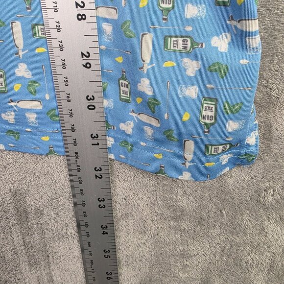 Mens Southern Tides Blue Gin Polo Shirt Short Sleeve Polyester Stretch Size XXL - Picture 8 of 9